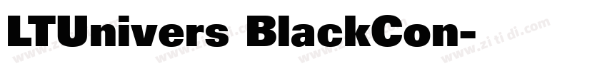LTUnivers BlackCon字体转换